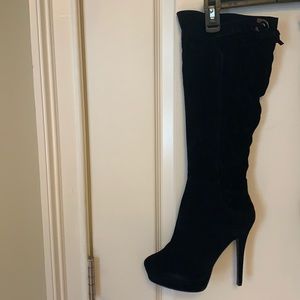 Liliana Shoes. Size 8.5. Black. Stiletto Boots.